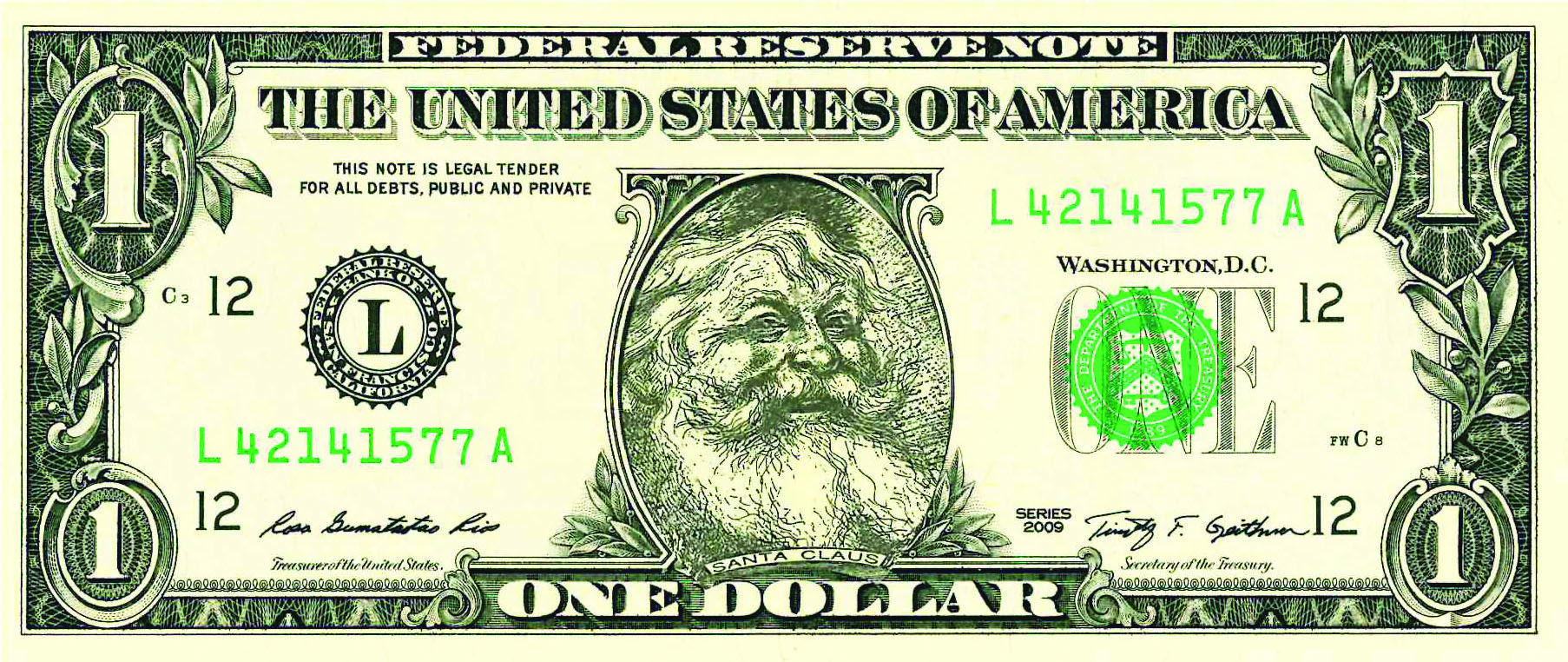 Image of Santa Dollar